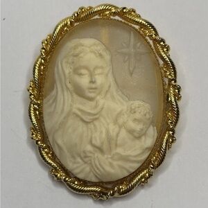 Vintage Signed Jane 1997 Mother & Child Pin/Brooch #5693